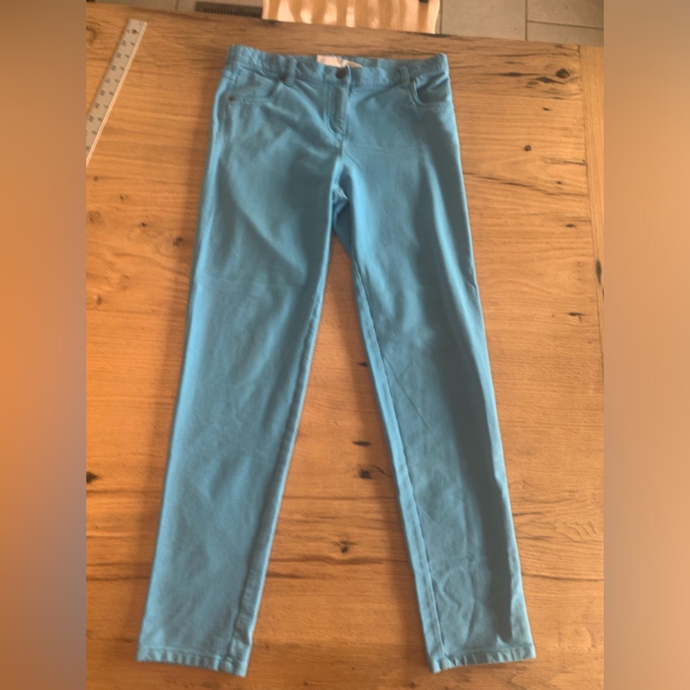 Hanna Andersson Straight Leg Blue Stretch Jeans Girls‎ 12 Preloved